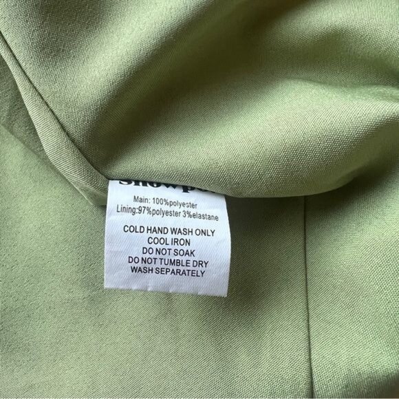 Showpo. Kaniva Midi Dress One Shoulder Open Back Dress Olive Green Womens Size 6 - Picture 9 of 16